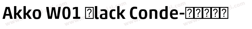 Akko W01 Black Conde字体转换